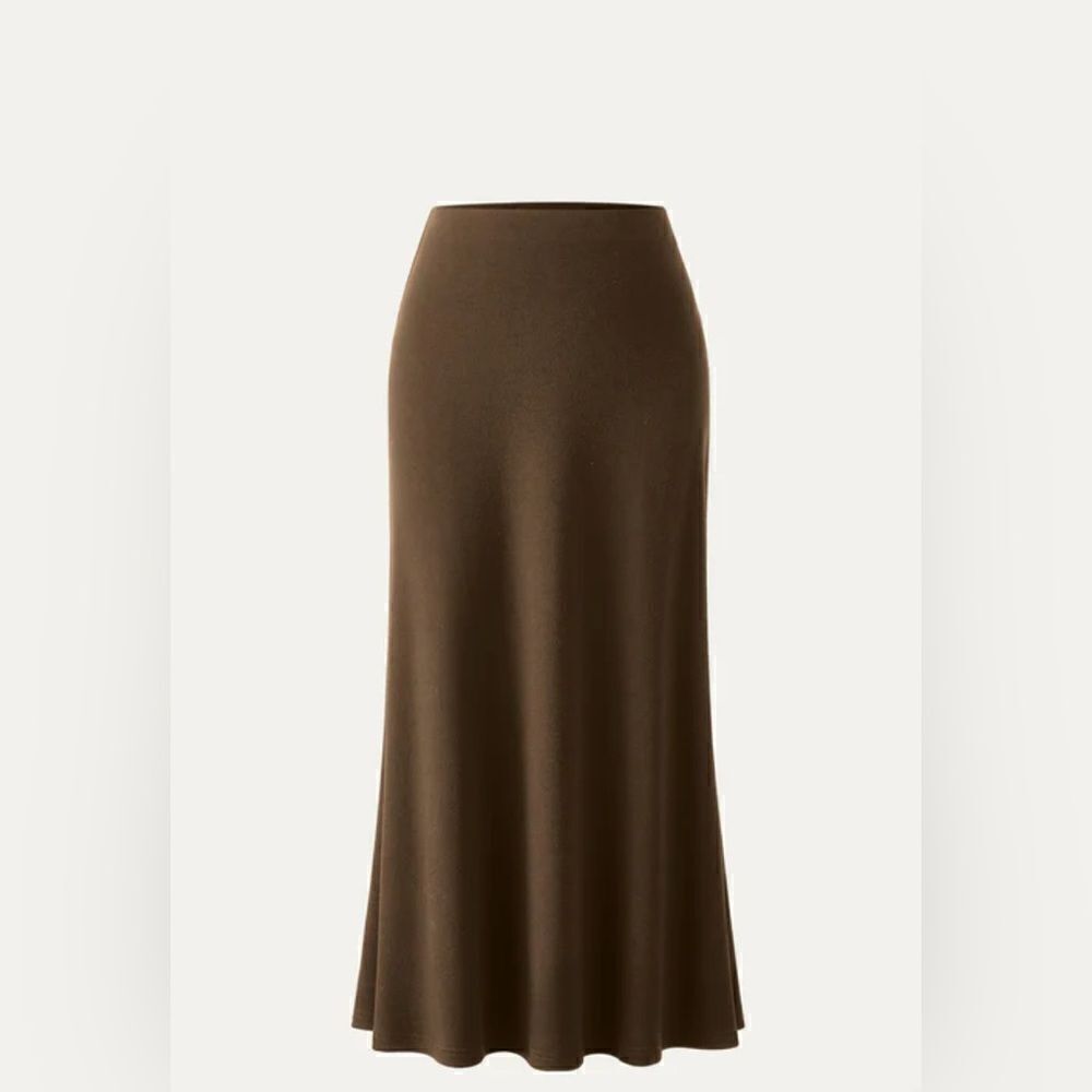NWT OGL Everyday Knit Midi Skirt - Brunette Size S